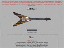 Tablet Screenshot of jeffbuser.com